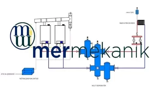 Multi Seperatör 1-20 KW DN25 (1) Kaynaklı Dişli/Flanşlı