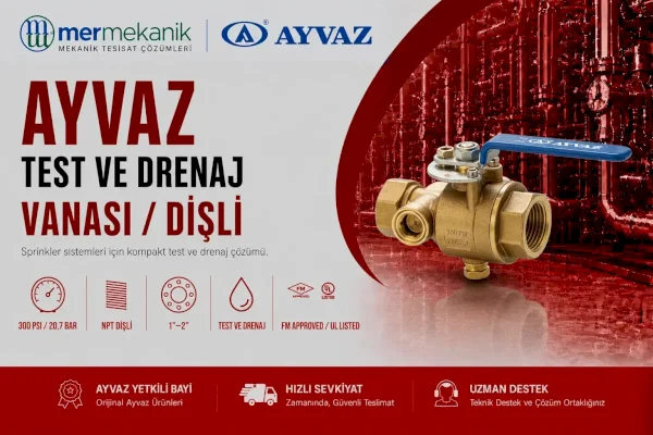 Ayvaz Dişli Test ve Drenaj Vanası